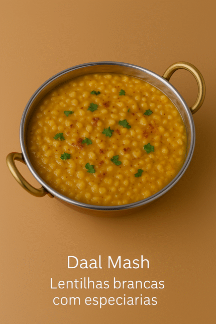 Daal Mash – Lentilhas brancas com especiarias