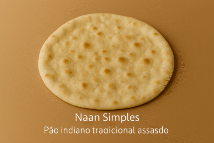 Naan Simples (Plain Naan) – Pão indiano tradicional assado